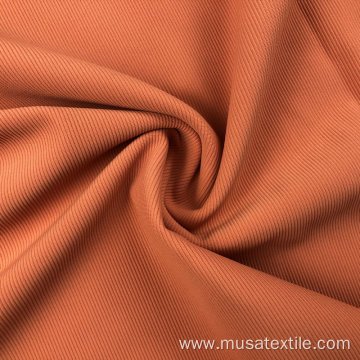 Polyester Spandex Stretch Fabric Rib Knit Fabric